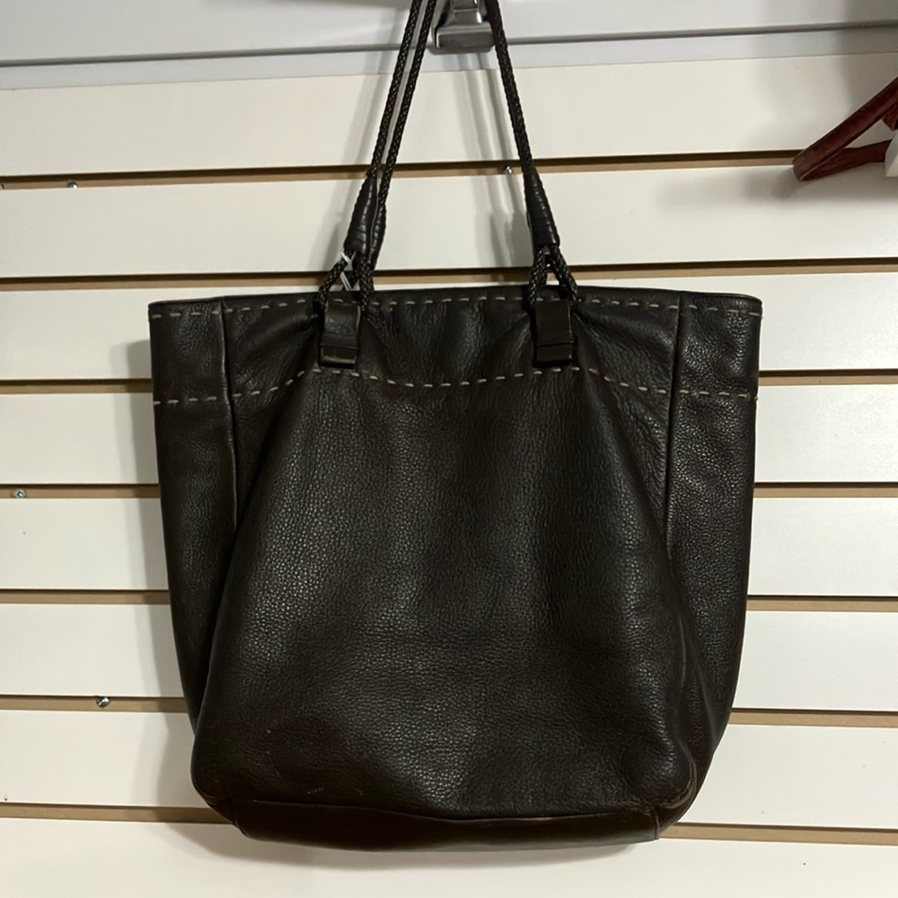 Sigrid Olsen Brown Leather Tote Bag